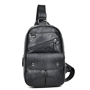 Men's chest sling back pack bag one shoulder single strap backpack for men