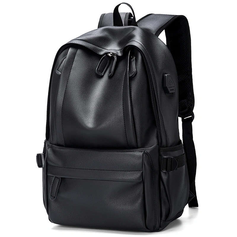 Fashion PU Material Laptop Messenger Bag Leather back pack backpack