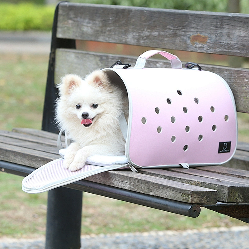 Customized portable foldable airline approved cat dog pet carrier travel tote bag