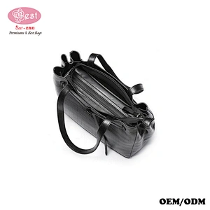 China Leather Handbag Manufacturer Embossed Real Leather Bucket Bag Women Hobo bag for Women