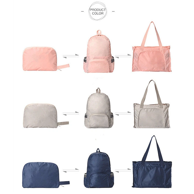 Summer New Outdoor Waterproof Folding Backpack Shoulder Bag Laptop Storage Bag