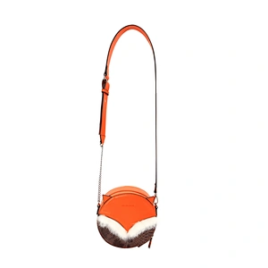 2019 The Fox Series Factory Direct Sale  Simple Design Lovely Round Cross-Body Bag Stylish New Sling Bag with Villous