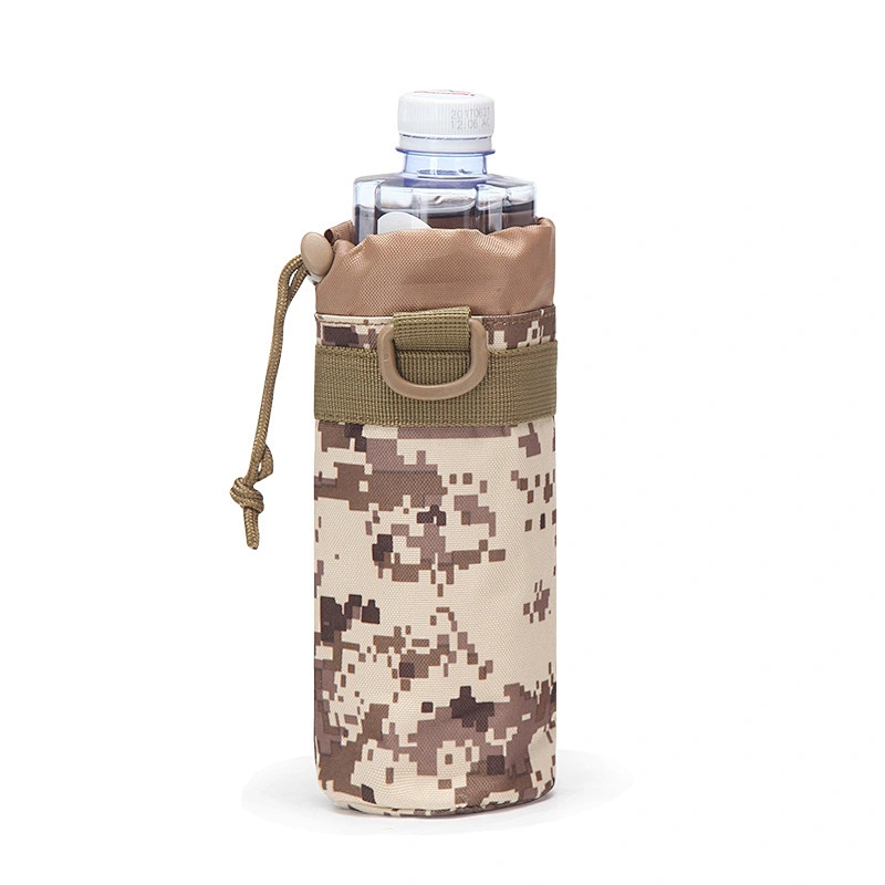 canvas Bottle Water Travel Military Kettle Bag Case Tactical Hunting Pouch MOLLE Camp
