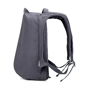 Custom Design Classic School Durable Big Zipper Canvas Back Pack Usb Backpack With Usb Charger