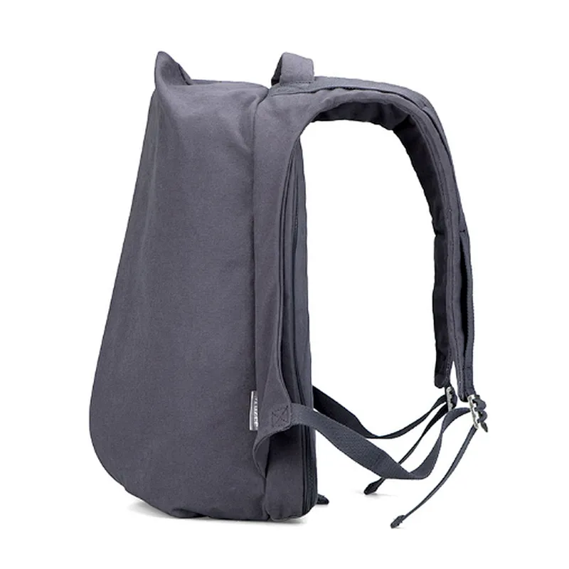 Custom Design Classic School Durable Big Zipper Canvas Back Pack Usb Backpack With Usb Charger