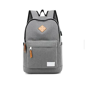 Wholesale casual 600d fabric school usb cheap book bags oxford backpacks with usb