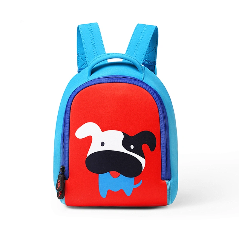 Baby kids children fancy animal print cartoon school book bag with animation