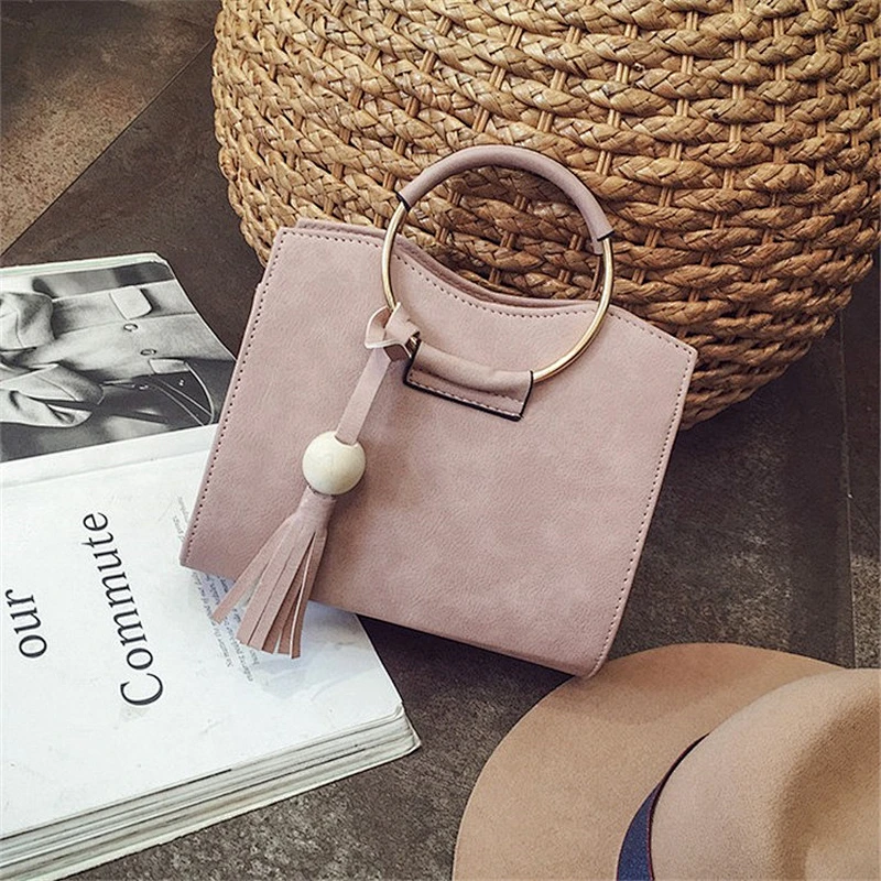 China Online Shopping Faddish Korean Style PU Leather Handbags for Women