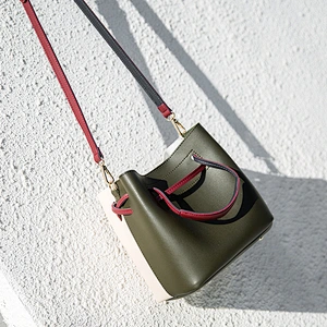 2019 Fresh Style Bucket Bag with Tassel PU Leather Crossbody Bag for Women