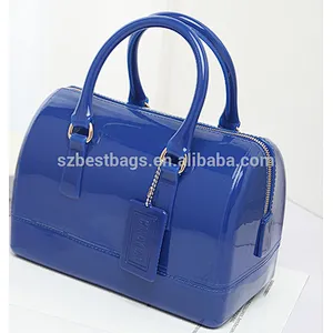 wholesales Women's Doctor Style Pillow-Shaped candy color Handbag;Jelly bag ;jelly bag handbags fashion PVC ;Jelly bag silicone