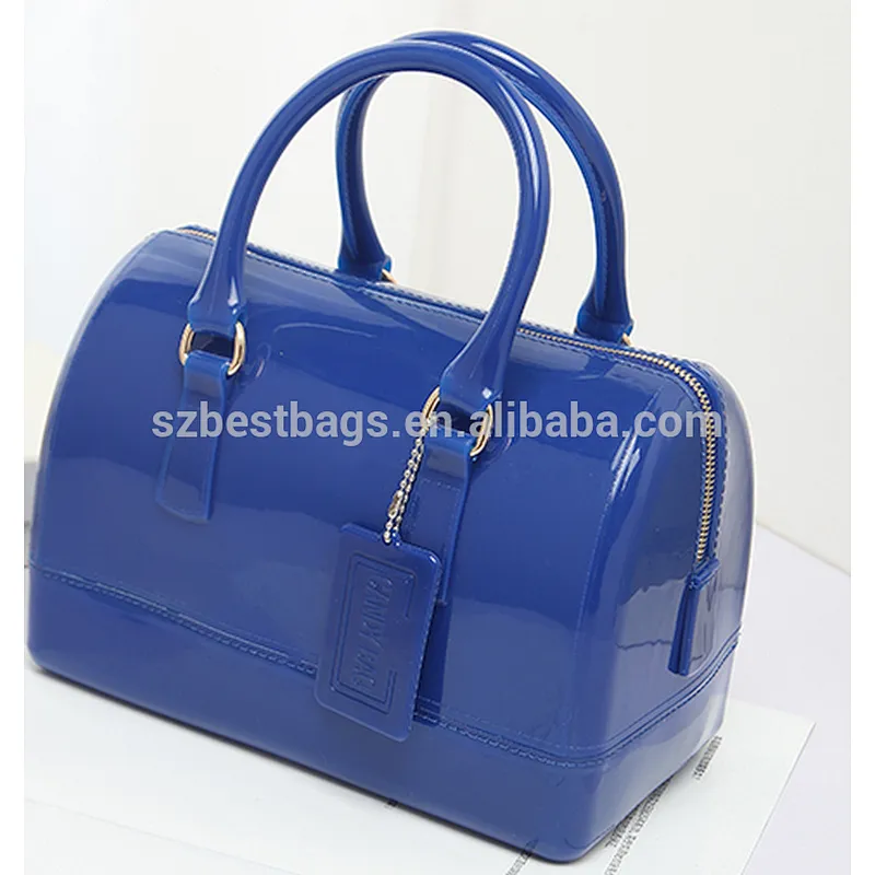 wholesales Women's Doctor Style Pillow-Shaped candy color Handbag;Jelly bag ;jelly bag handbags fashion PVC ;Jelly bag silicone