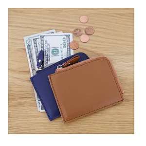 Chinese Simple Colour Funky Cheap Mini Safe Waterproof Leather Hand Pocket Zipper Wallet