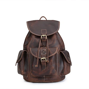 New Arrival Leather Fashion Vintage Backpack Genuine Leather Backpack For Men