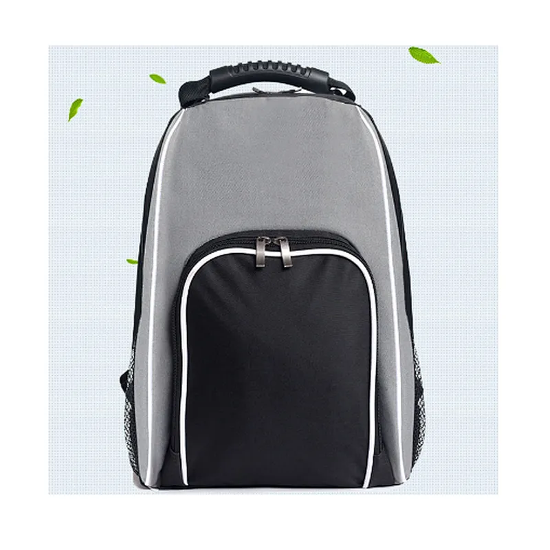 Custom hiking cooler sling backpack inner cool lunch bag with side bottle pocket