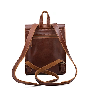 2019 New Style School Bag Superior Cowhide Leather Vintage Backpack
