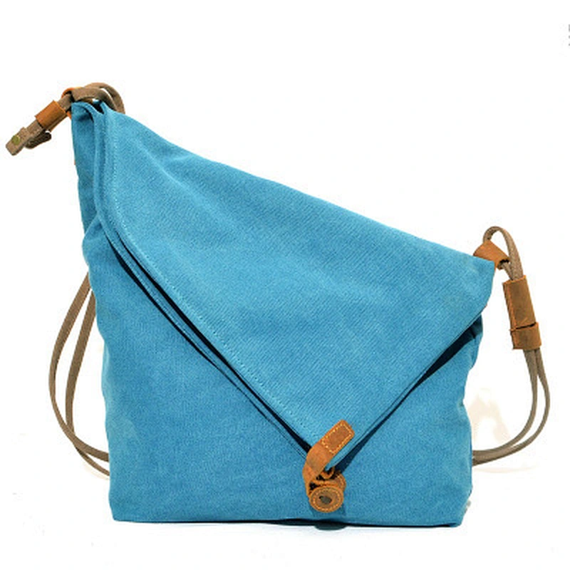 Vintage Canvas Messenger Bag , Canvas Shoulder Bag , Foldable Canvas Bag For Women
