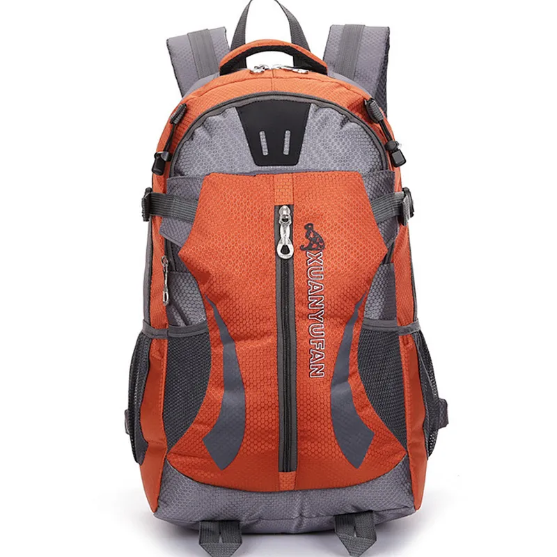 Recycled waterproof green color kids hiking daypack backpack with waist belt