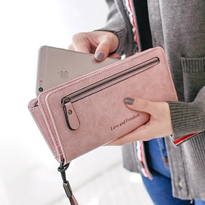 2020 famous brand fashion practical pu leather long designer wallet for women for shopping