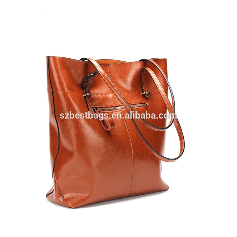 Fashion Style 100% Pure Cow Leather Handbag Women's Tote Bag