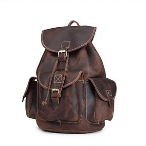 New Arrival Leather Fashion Vintage Backpack Genuine Leather Backpack For Men