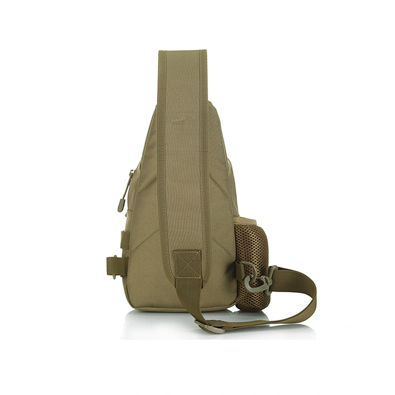 Custom waterproof military camouflage cross body messenger bag with bottle holder