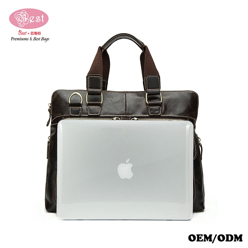 Good Quality Old Fashion Western Classical Men Satchel Bag Genuine Leather Messenger Bag For Man