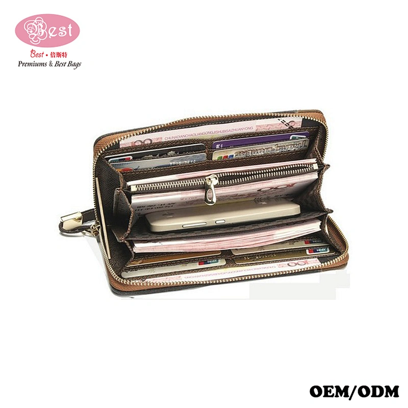 Luxury business wholesale top level cheap custom logo men wallet