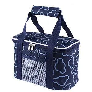 Custom freezable insulated soft car fitness cool carry bicycle cooler lunch bag