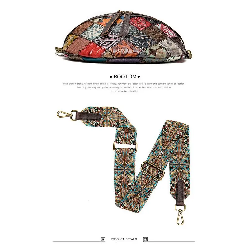 Amazon seller new fashion vintage ethnic embossed crossbody bag for shopping or travel