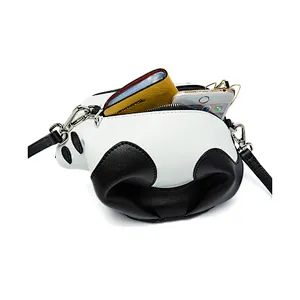 Decorative popular fashion ladies wallets and panda coin purse