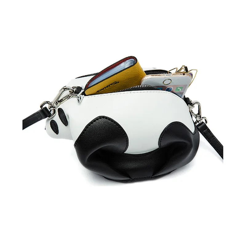Decorative popular fashion ladies wallets and panda coin purse