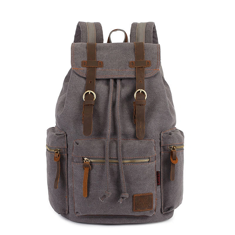 Men's Shoulder Bag Vintage Canvas School Backpack Outdoor Travel Backpack