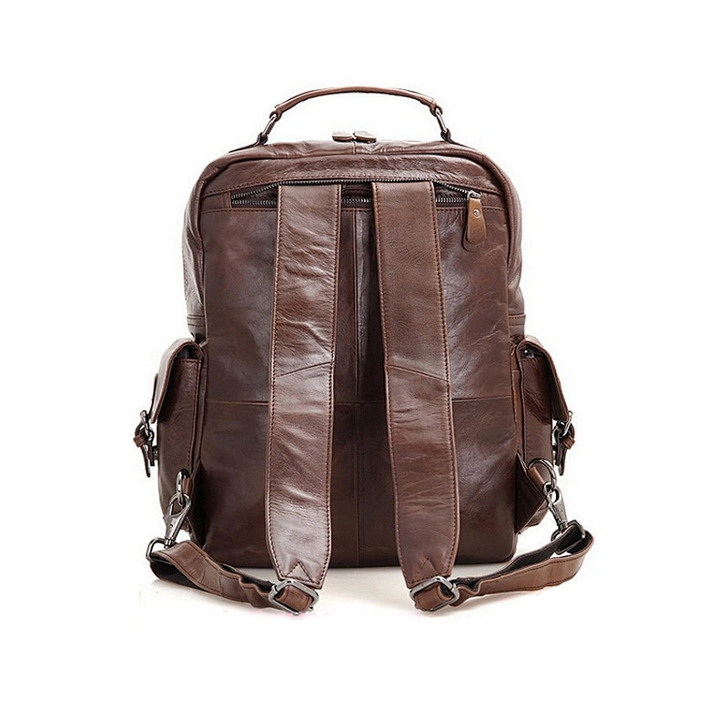 Outdoor Rucksake Premium Vintage Leather Dailay Leisure Backpack Men Laptop Travel Backpack