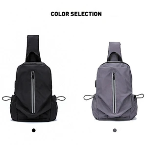 USB Charging Crossbody Chest Travel Satchels for teenagers