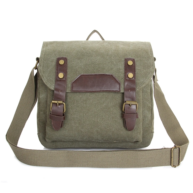Wholesale men woman fashion small canvas crossbody messenger cross bag for men