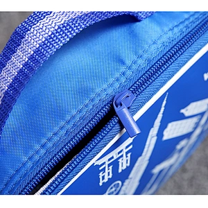 School blue polyester lunch bag for kids