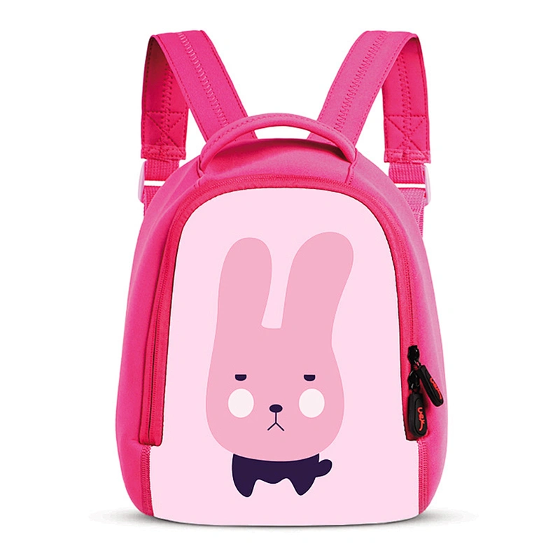 Baby kids children fancy animal print cartoon school book bag with animation