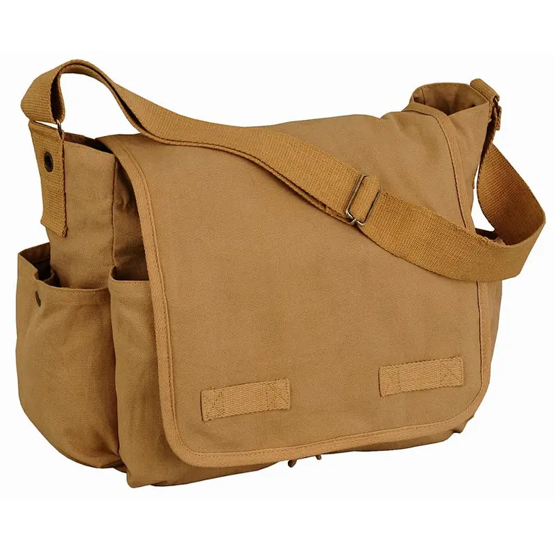 Waterproof Waxed satchel canvas messenger bag custom for men