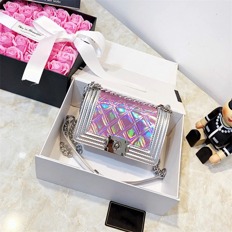 ladies korean style jelly clutch bag Rivet Fashion Element magazine bolsas femininas women's bag