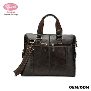 Good Quality Old Fashion Western Classical Men Satchel Bag Genuine Leather Messenger Bag For Man