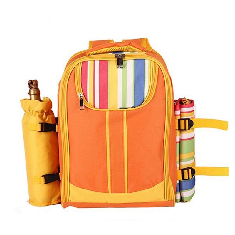 Summer Hot Outdoor camping lunch backpack travel bag insulated 4 persons picnic backpack