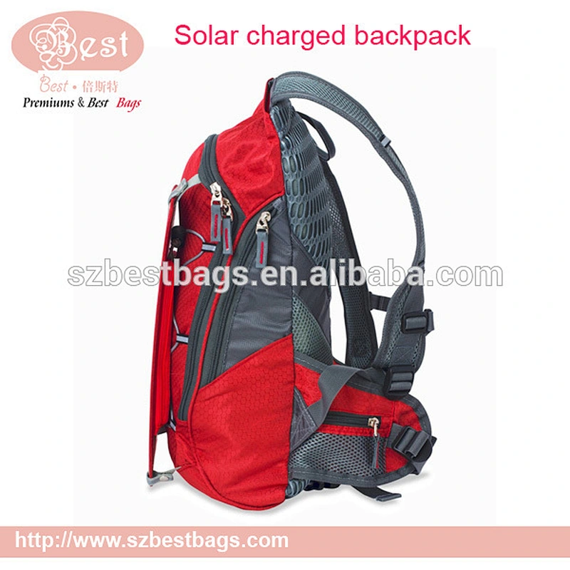 wholesale backpack with solar charger