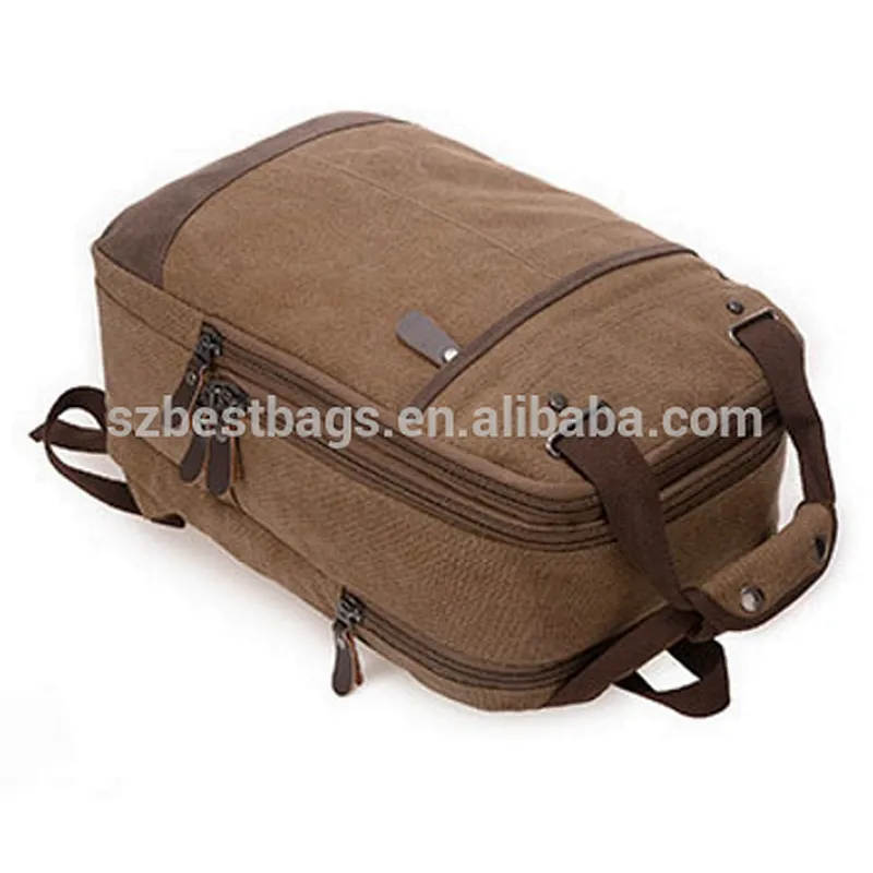 Factory casual canvas bag man bag computer backpack student leisure shoulder bags