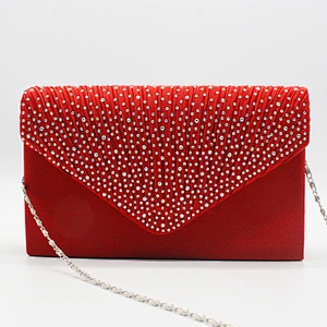 2020 Factory wholesale price fashion classic simple diamond encrusted envelope bag for party