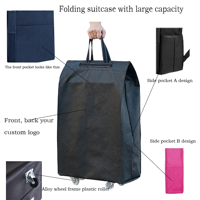 Microfiber shopping trolley  trolley bag