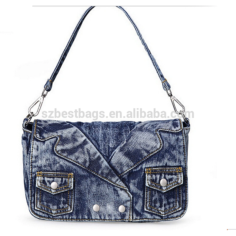 Women long Shoulder Jeans bags ;Denim crossbody bag;denim clutch Satchel bag;