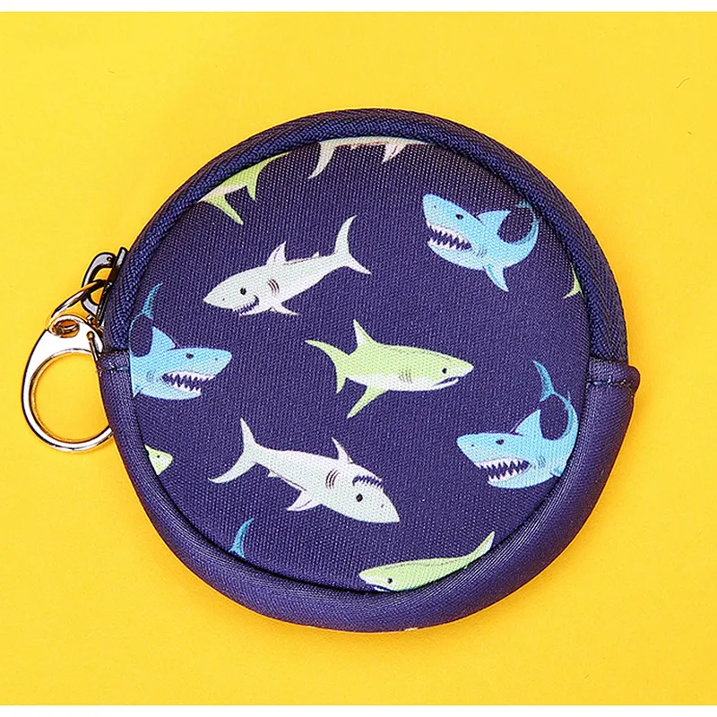 Children kds fashion mini animal neoprene wallet coin purses for kids