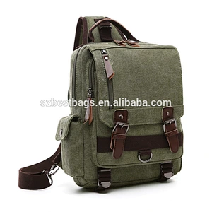 Outdoor Fashion New Canvas Travel Rucksack Sling Backpack for Men and Women