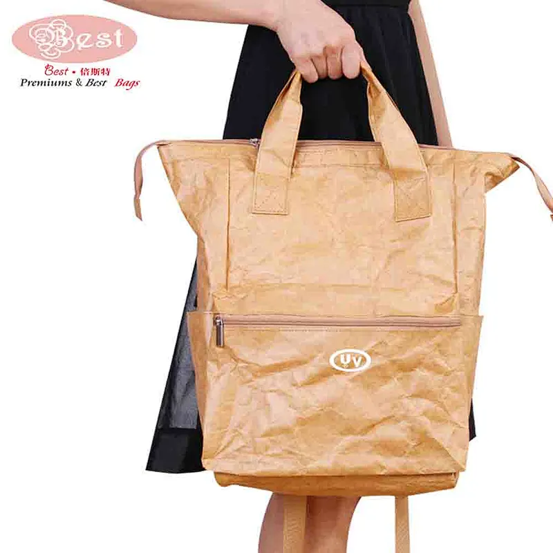 Waterproof Not Torn Tyvek Paper Backpack Mummy Backpack For Nappy Baby Diaper Bags