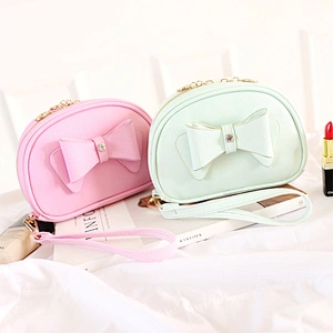 Custom trendy cheap plain white pu makeup make up purse cosmetic pouch make-up bag